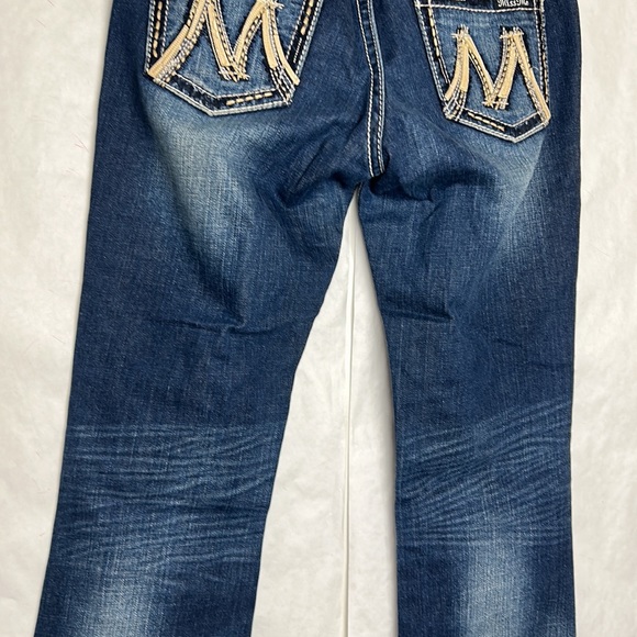 Miss Me Women’s Jeans THE M SERIES 28 Style X1022BL boot cut dark wash - Picture 6 of 9